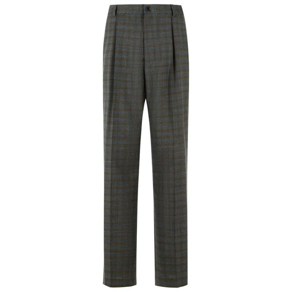Dries Van Noten Brown Wool Trousers Men